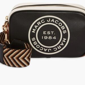 Marc Jacobs Flash Leather Crossbody Bag, Black/Brown Multi